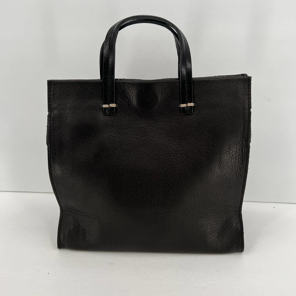 CLARE V Bag Womens Black Brown Petite Simple Tote Leopard Patchwork NWT - Picture 4 of 13